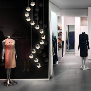 Svítidlo Schuller Valencia chrom/transparentní kov/polykarbonát