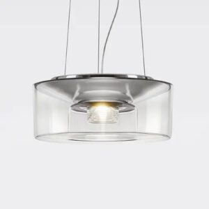 Svítidlo Serien Lighting čirá/hliník lesklý akryl/hliník