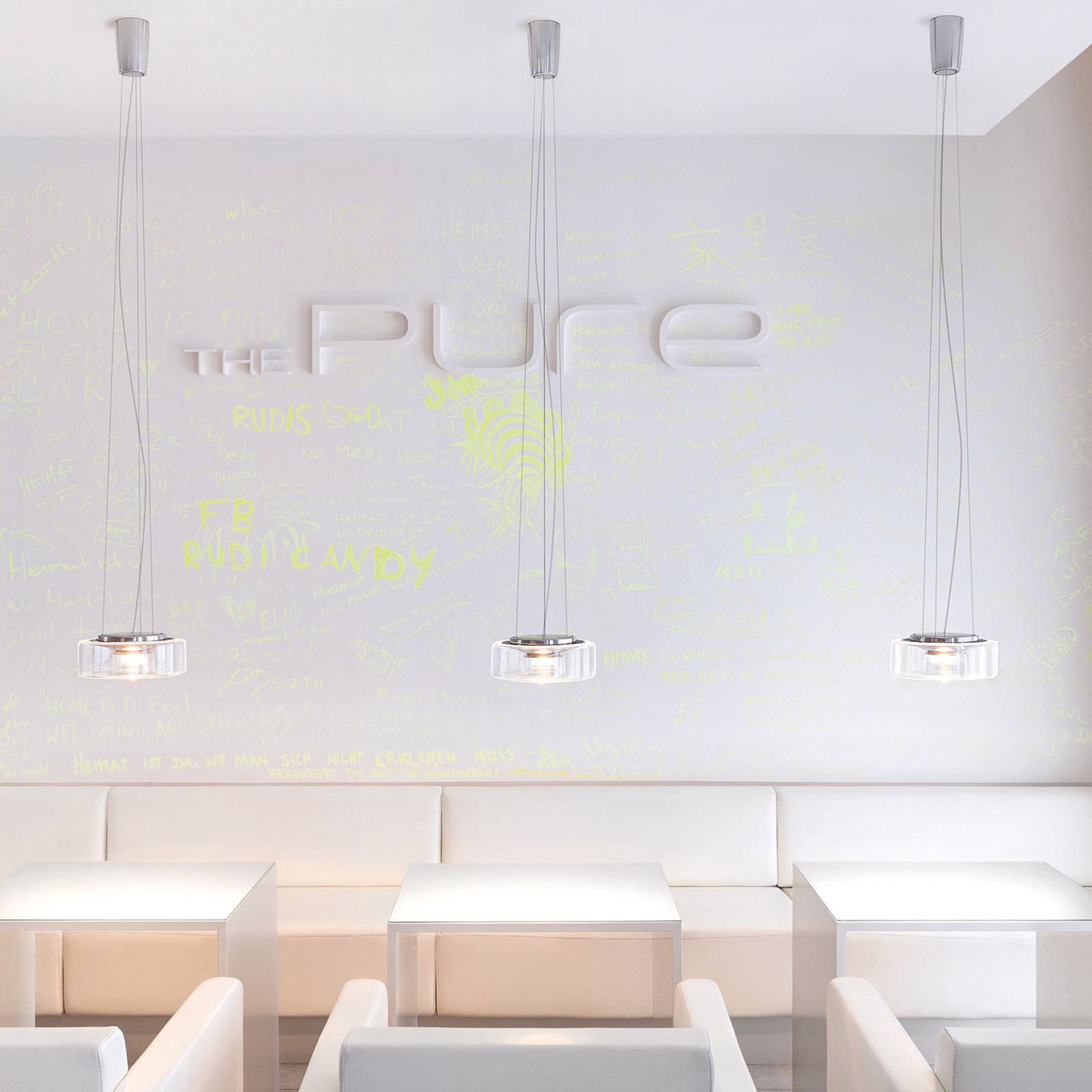 Svítidlo Serien Lighting opálová/hliník lesklý sklo/hliník