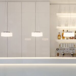 Svítidlo Serien Lighting opálová/hliník lesklý sklo/hliník