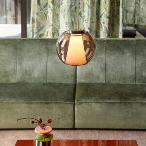 Svítidlo Serien Lighting hnědá-transparentní/opál/hliník lesklý sklo/polykarbonát/hliník