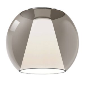 Svítidlo Serien Lighting hnědá průhledná/opálová sklo/hliník