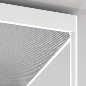 Svítidlo Serien Lighting bílá/stříbrná strukturovaná hliník/sklo/plexisklo