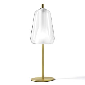 Svítidlo Sforzin průhledná/zlatá sklo/kov