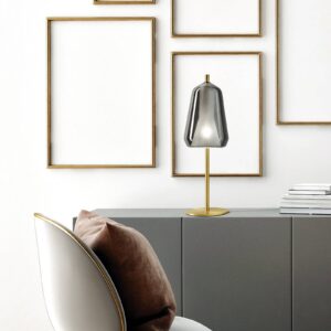 Svítidlo Sforzin průhledná/zlatá sklo/kov