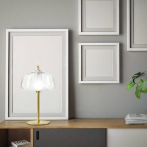 Svítidlo Sforzin průhledná/zlatá sklo/kov