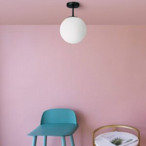 Svítidlo Sforzin černá/bílá kov/sklo