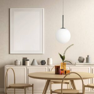 Svítidlo Sforzin černá/bílá kov/sklo