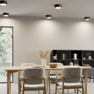 Svítidlo TEMAR LIGHTING černá ocel/sklo