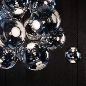 Svítidlo Tom Dixon chrom polykarbonát/ocel/uhlík