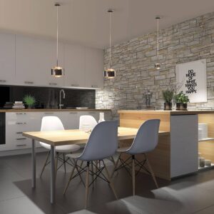 Svítidlo Top Light chrom kov/sklo