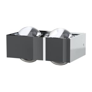 Svítidlo Top Light chrom/čirý kov/sklo