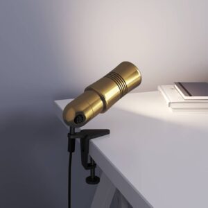 Svítidlo Top Light mosaz/černý hliník/tkanina/sklo