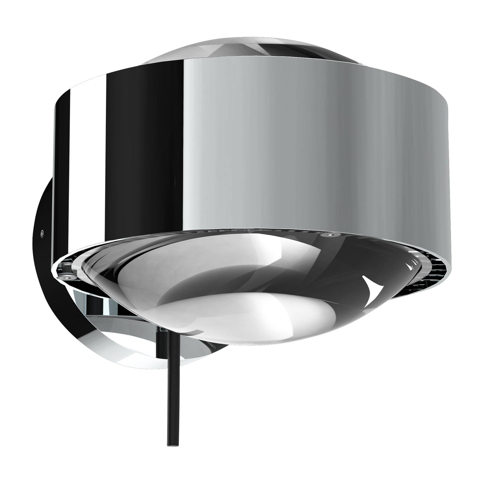 Top Light Puk Maxx Wall+ LED, čirá skla, chrom, Obývací pokoj / jídelna, Hliník, zinek, sklo, 12W, L: 13 cm, K: 8cm - Image 4