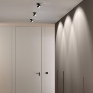 Svítidlo Top Light matná černá/chrom/čirá hliník/zinek/sklo