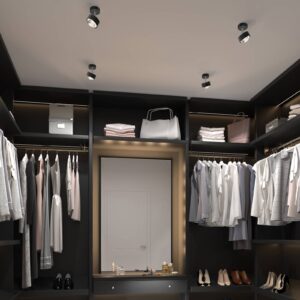 Svítidlo Top Light antracit matný/chrom/čirá hliník/zinek/sklo