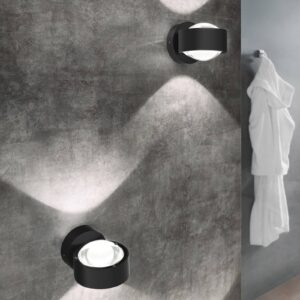 Svítidlo Top Light černá matná/čirá hliník/zinek/sklo