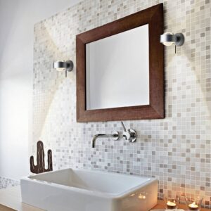 Svítidlo Top Light chrom matný/čirá hliník/zinek/sklo