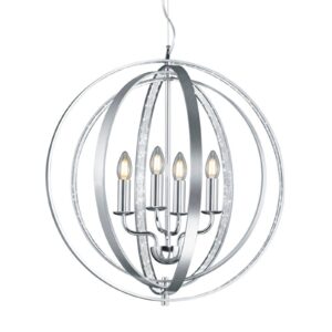 Svítidlo Trio Lighting kartáčovaný hliník/chrom kov