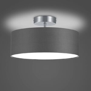 Svítidlo Trio Lighting nikl matný/šedá kov/látka