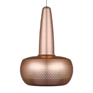 Svítidlo UMAGE kartáčovaná měď/černý hliník/silikon