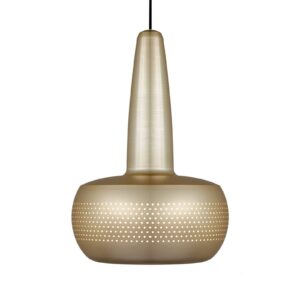 Svítidlo UMAGE kartáčovaná mosaz/černý hliník/silikon