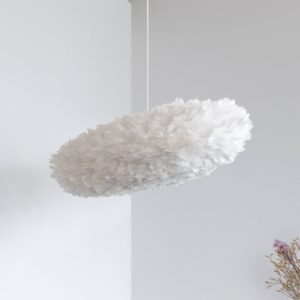 Svítidlo UMAGE bílá husí peří/papír/ocel