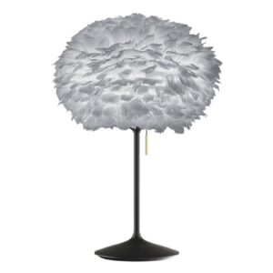 Svítidlo UMAGE šedá/černá husí peří/hliník/lepenka