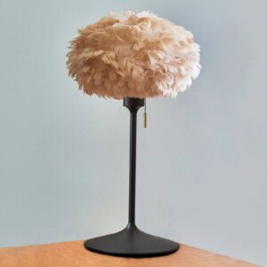 Svítidlo UMAGE hnědá/černá husí peří/hliník/lepenka