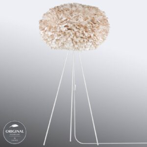 Svítidlo UMAGE světle hnědá/bílá husí brka/hliník/papír