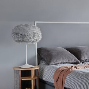 Svítidlo UMAGE světle šedá/bílá husí peří/papír/hliník/ocel/plast