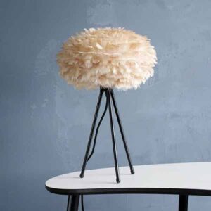 Svítidlo UMAGE hnědý/černý husí peří/papír/ocel