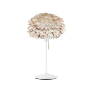 Svítidlo UMAGE světle hnědá/bílá husí peří/hliník/lepenka