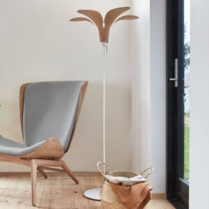 Svítidlo UMAGE světlé dřevo/bílý dřevo/hliník/ocel/plast