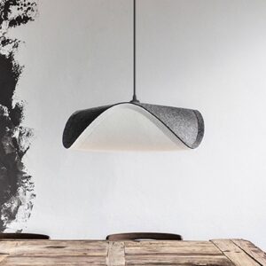 Svítidlo UMAGE tmavě šedá/bílá plsť/polypropylen/plast