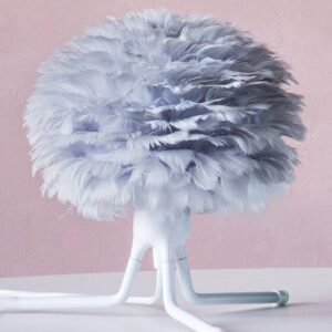 Svítidlo UMAGE šedá/bílá husí brka/hliník/papír