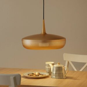 Svítidlo UMAGE kartáčovaná mosaz/černá hliník/plast