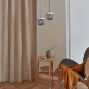 Svítidlo UMAGE kouřově šedá/ocel sklo/hliník/textil/silikon