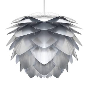 Svítidlo UMAGE kartáčovaná ocel/bílá plast