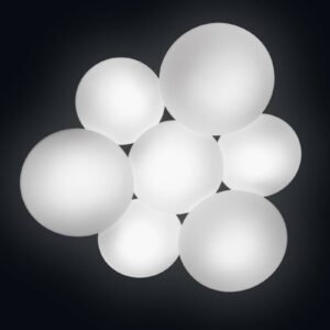 Svítidlo Vibia bílá ručně foukané opálové matné sklo Triplex