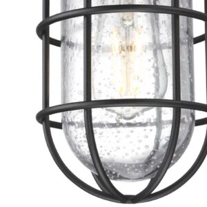 Svítidlo Westinghouse černá strukturovaná ocel/sklo