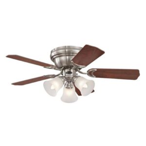 Svítidlo Westinghouse nikl kartáčovaný/palisandr/buk/bílá kov/dřevo/sklo