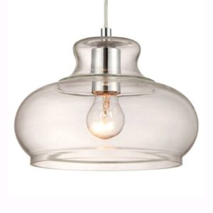 Svítidlo Westinghouse nikl/transparentní kov/sklo