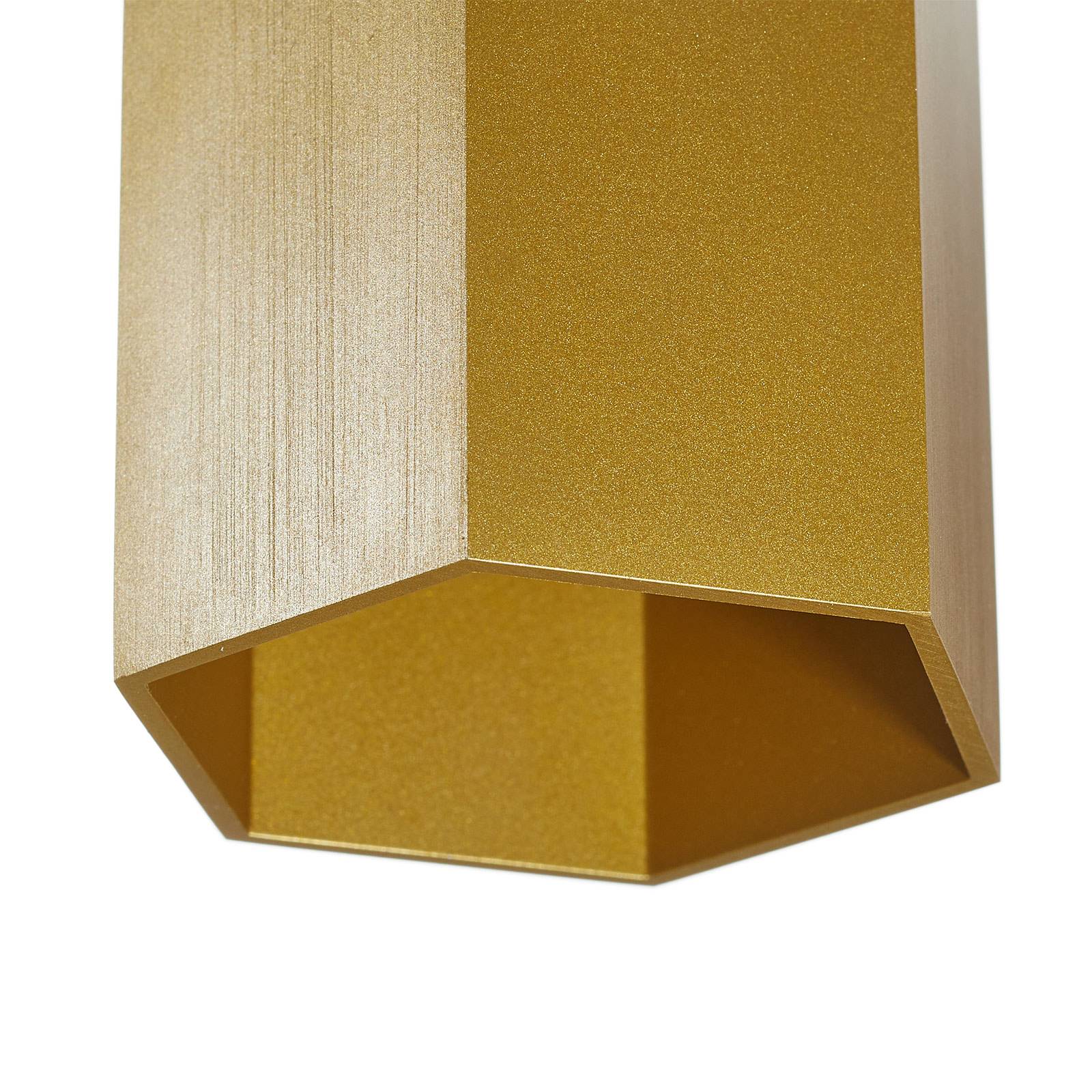 Wever & Ducré Lighting WEVER DUCRÉ Hexo mini 2.0 nástěnné svítidlo 20cm zlaté barvy, Obývací pokoj / jídelna, Hliník, PMMA, GU10, 15W, K: 20cm - Image 4