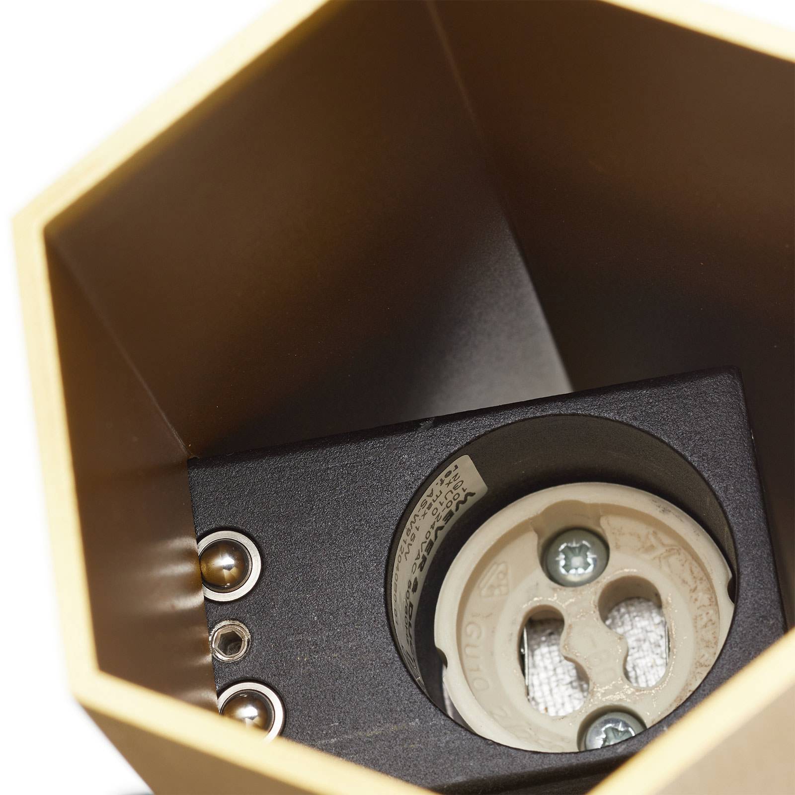 Wever & Ducré Lighting WEVER DUCRÉ Hexo mini 2.0 nástěnné svítidlo 20cm zlaté barvy, Obývací pokoj / jídelna, Hliník, PMMA, GU10, 15W, K: 20cm - Image 5