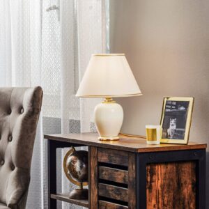 Svítidlo austrolux by Kolarz slonovina/zlatá keramika/textil