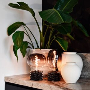 Svítidlo Calex šedá sklo