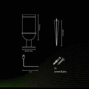 Svítidlo Calex černá kov/plast