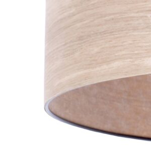 Svítidlo Envostar jasanové jádrové dřevo/černá dřevěná dýha/kov/textil