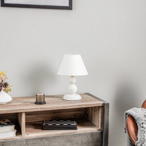 Svítidlo Euluna bílá ocel/tkanina